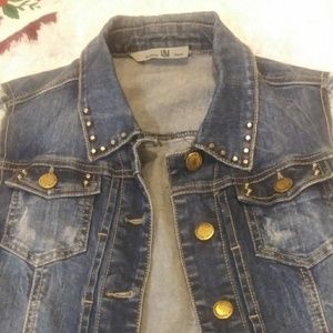 Women's denim vest